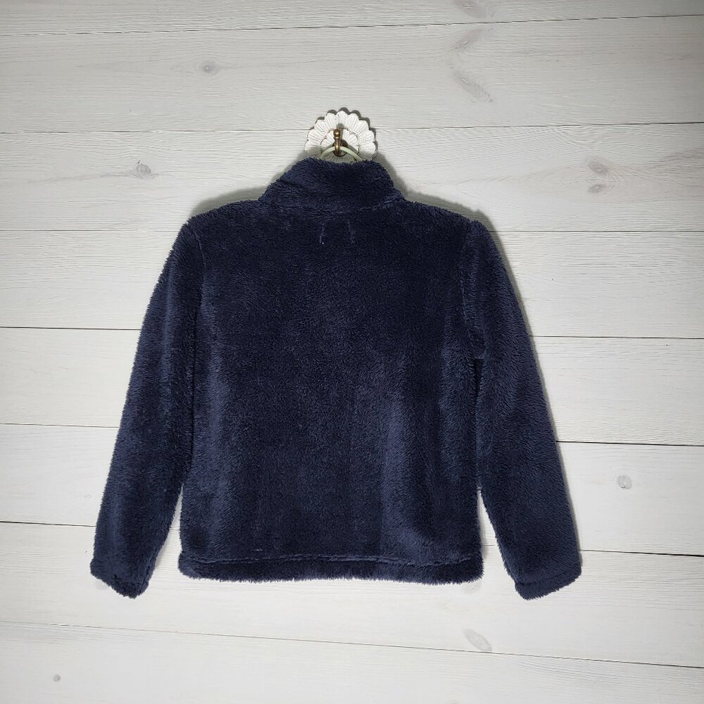 NWT Crewcuts J. Crew Girl's Cozy Fleece Pullover Quarter Zip Top - Picture 3 of 5
